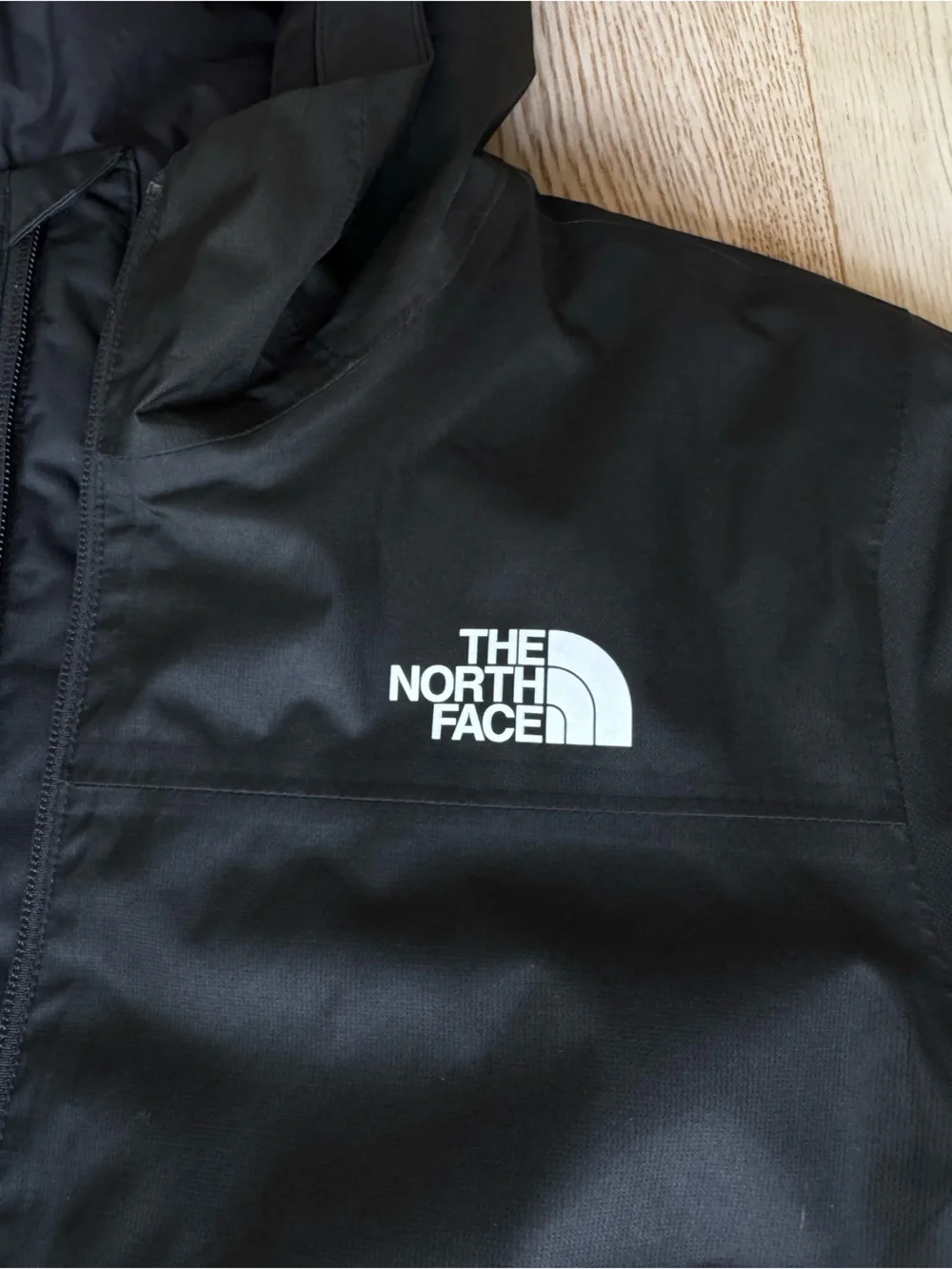 The North Face Black Hooded Rain Jacket